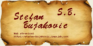 Stefan Bujaković vizit kartica